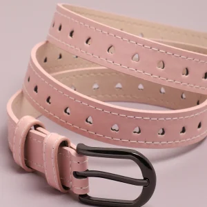 Pink Solid Waist Belt