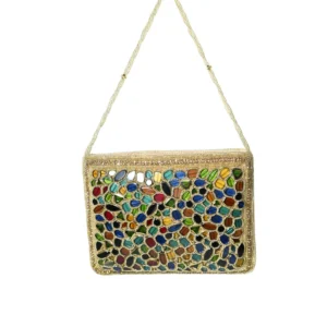 Glimmering Glitz gold Clutch